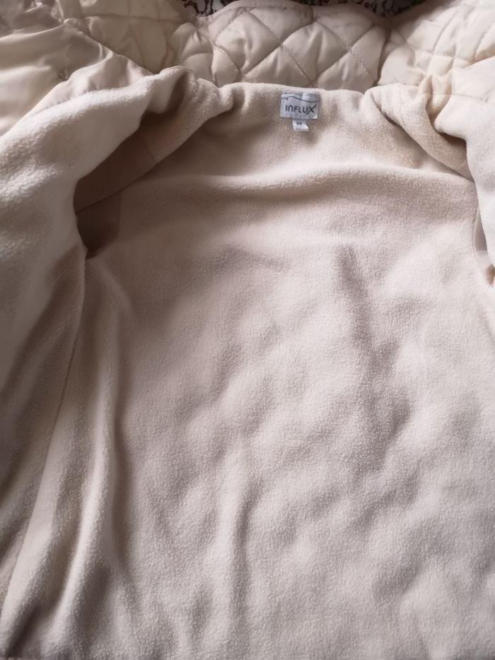 Manteau matelassé crème - photo numéro 4