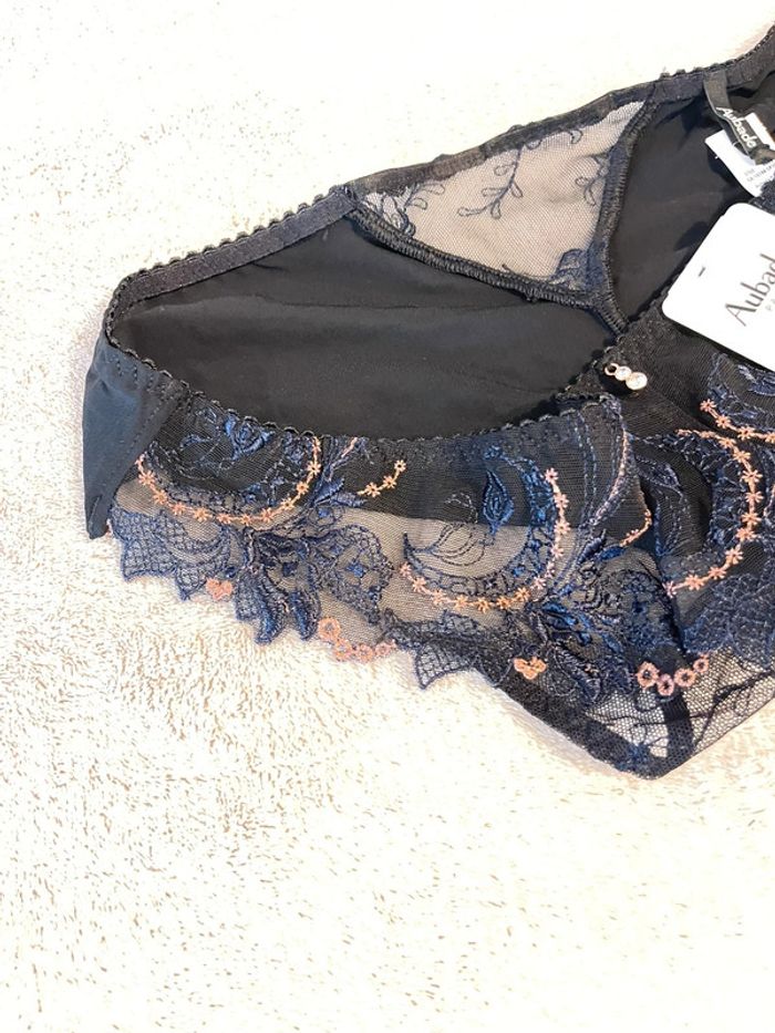 Aubade - Tanga Amour Precieux - Bleu, Taille 4 (L/XL) - photo numéro 3