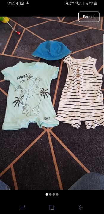 2 combinaison d ete 1 chapeau 