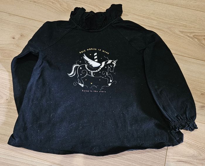 4 tee-shirts manches longues fille - Taille 5 ans - photo numéro 4