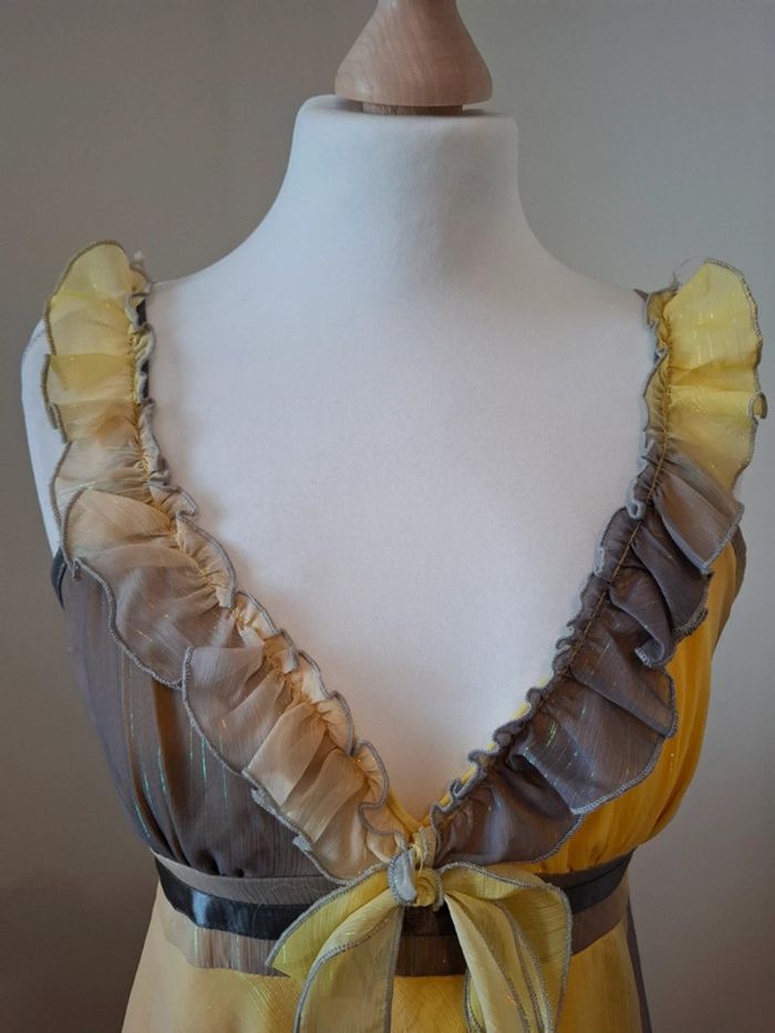 Robe colorée pailletée asymétrique Fashion Express taille XS/S 34/36 - photo numéro 2