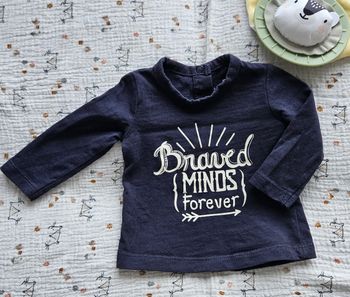 T-Shirt bleu marine manche longue La Redoute