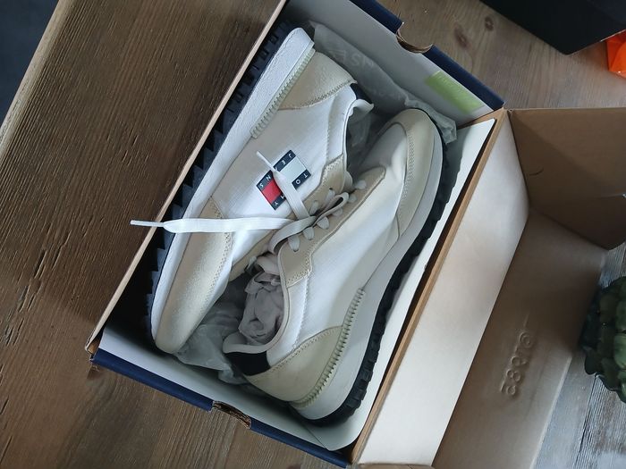 Baskets blanc & beige 41 - Tommy Hilfiger Jeans - photo numéro 10