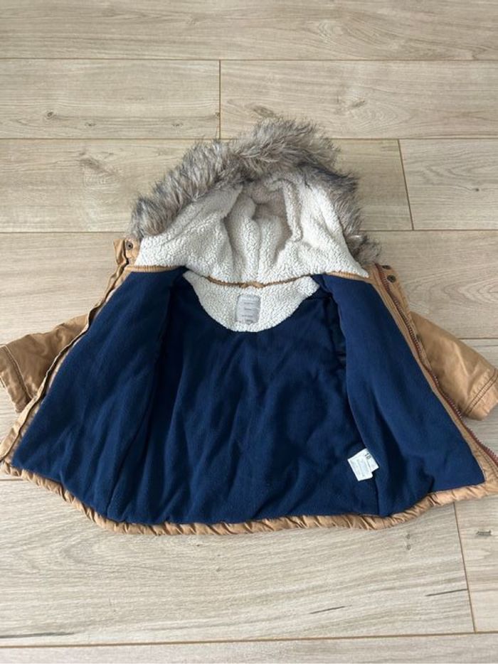 Manteau chaud garçon 18 mois  à capuche - photo numéro 2