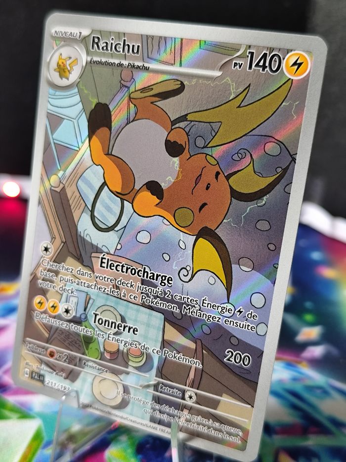 Carte pokémon neuve 🇨🇵 Raichu 211/193 Évolution à Paldéa - photo numéro 3