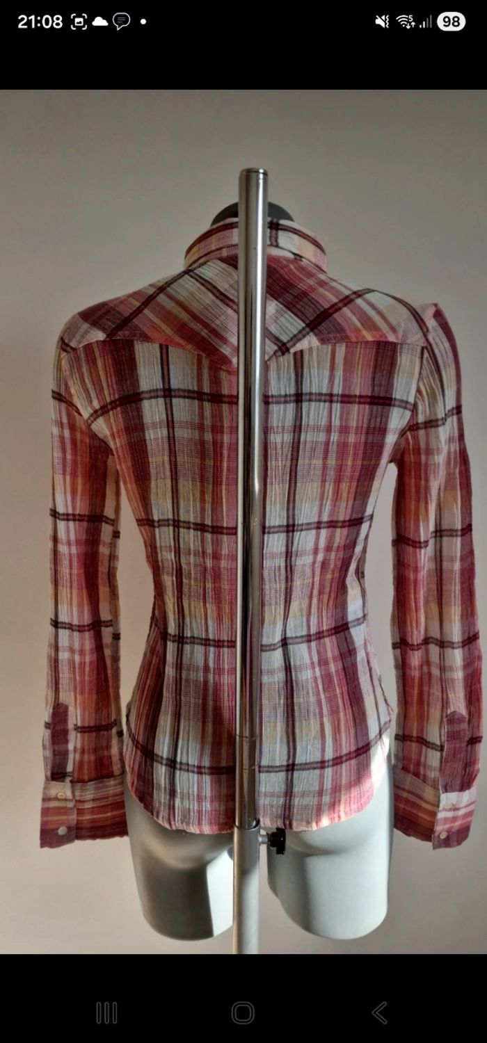 Chemise Mango à carreaux – neuve avec étiquette – coton – taille S / 36 - photo numéro 9