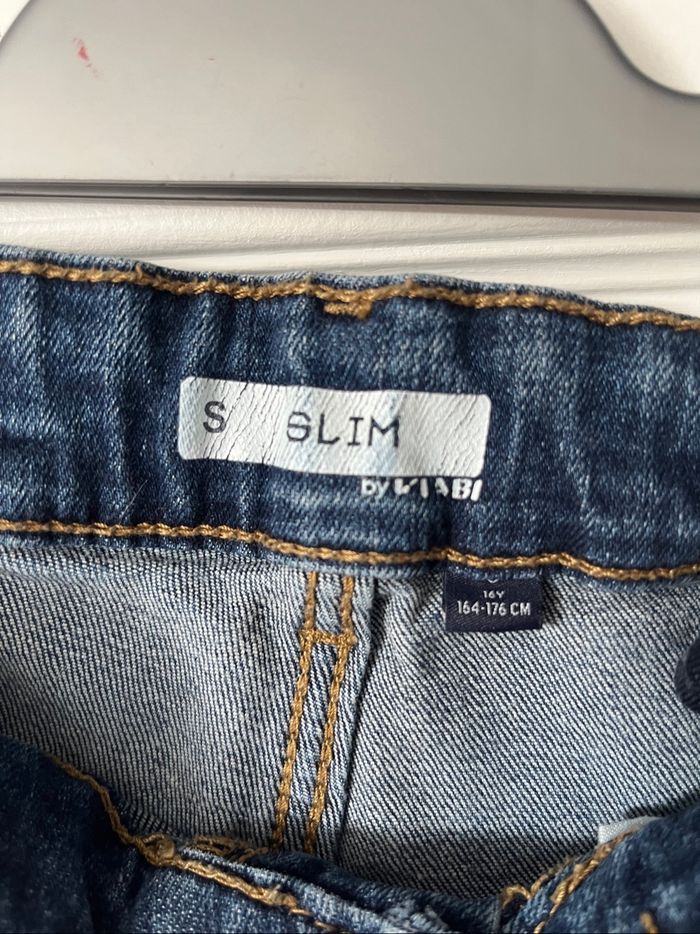 Jeans bleu marine slim Kiabi - photo numéro 3