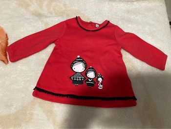 Robe rouge poupées russes 3 mois