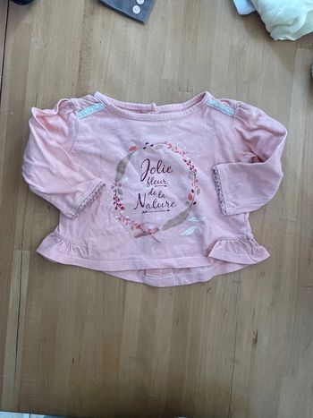 Tee shirt manche longue 6 mois gemo