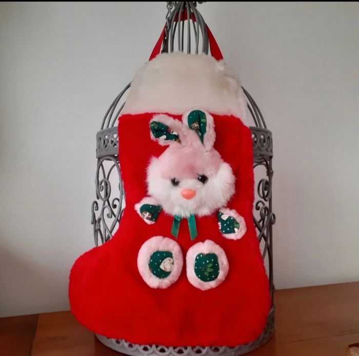 Chaussette de Noël/ Peluche Lapinou