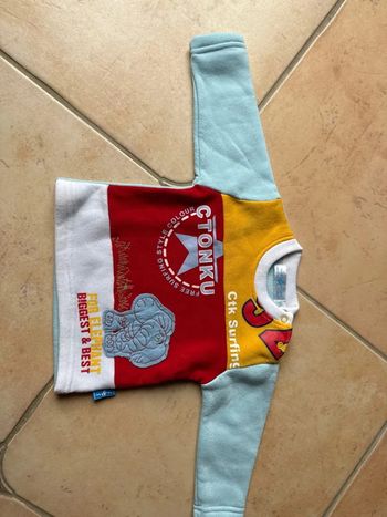 Pull 6 mois garçon pull  éléphant