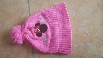 Bonnet Minnie fille 5-6 ans rose Disney