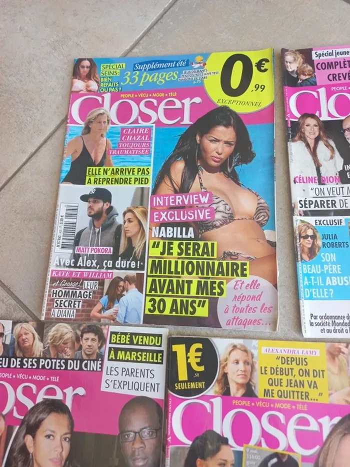 Lot de 5 magazines People Closer - photo numéro 5