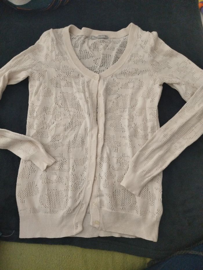 Gilet blanc femme