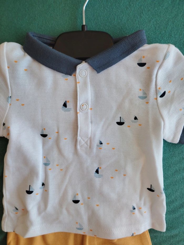 Ensemble Tee-shirt + short Obaibi Neuf - photo numéro 2