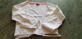 Boléro manches longues blanc