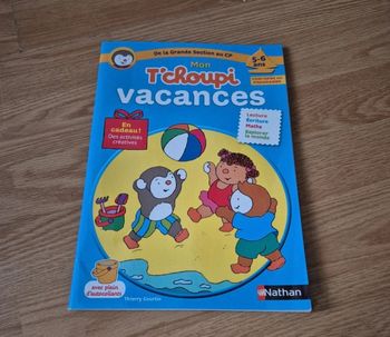 Livre de vacances T'choupi 5/6ans neuf