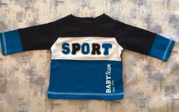 Pull manches longues bébé 3 mois – sport – tbe