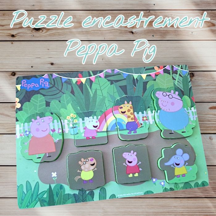 Puzzle d’encastrement Peppa Pig 🧩