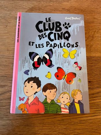 Livre La bibliothèque Rose Le club des cinq et les papillons