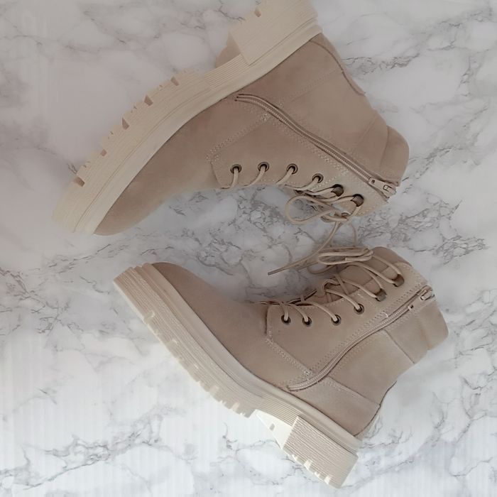 Texto bottines en daim crème beige - photo numéro 6