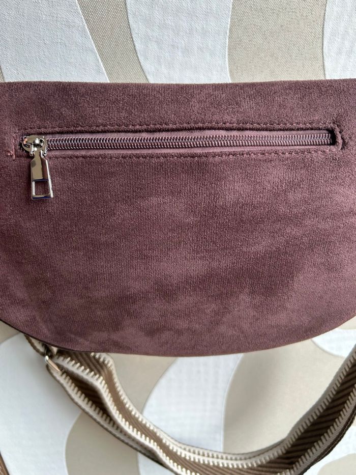 Sac banane  café façon daim - photo numéro 4