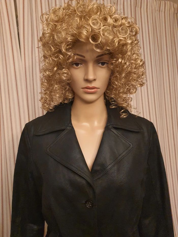 Veste longue cuir noir Authentic taille 40 - photo numéro 5