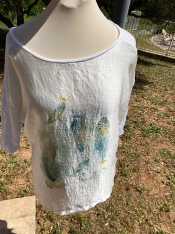 Top lin et soie Camaïeu 40 42