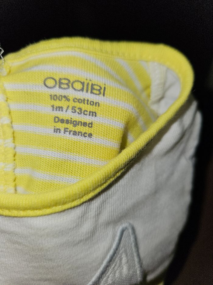 Barboteuse / Body-Short Bébé T.1 Mois (53 cm) - Obaïbi - photo numéro 2
