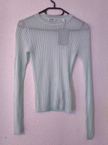 Top côtelé Esprit  Taille S  Tencel Lyocell, coton & soie – Neuf avec étiquette