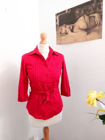 Chemisier rouge stradivarius taille S