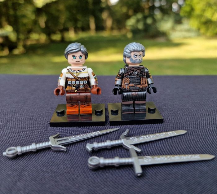 Minifigure jeu vidéo Série Netflix   The Witcher    Geralt et Ciri  n1.2 - photo numéro 2