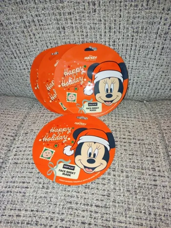 Lot de 4 masques visage Mickey orange