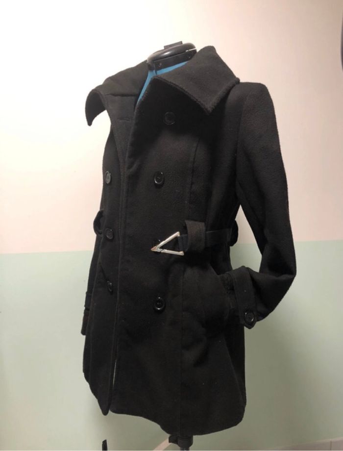 Manteau mi-long noir femme S 36 Tally weijl - photo numéro 3