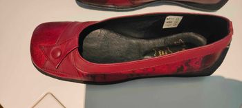 Chaussures plate rouge / noir pointure 36