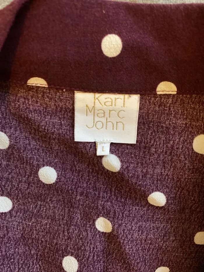 Chemise violette à pois Karl Marc John - photo numéro 5