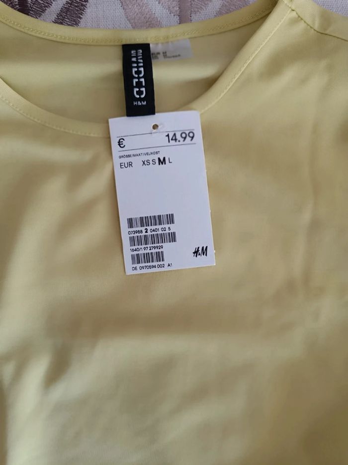 H&M crop top manches longues avec laçage - photo numéro 4
