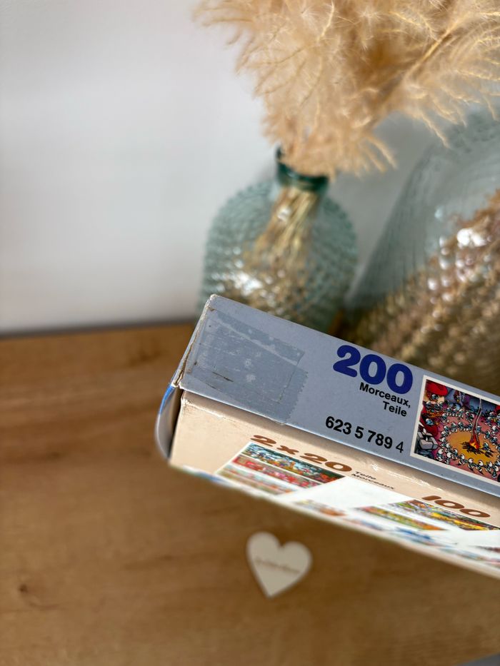 Puzzle 200 pieces schtroumpfs feu de camps - photo numéro 9