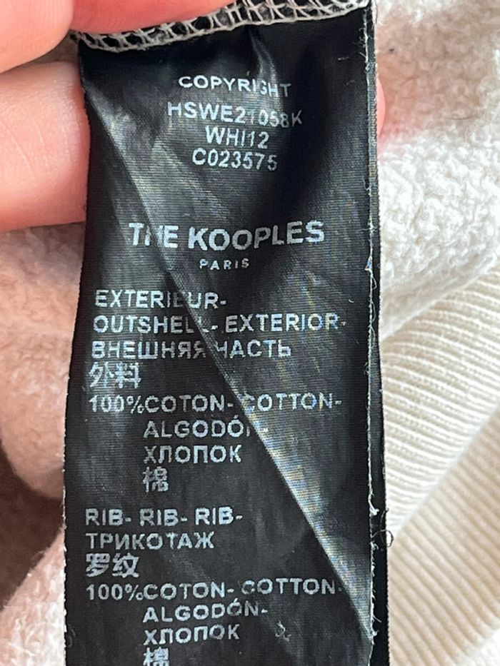 Sweat à capuche beige The Kooples S - photo numéro 7