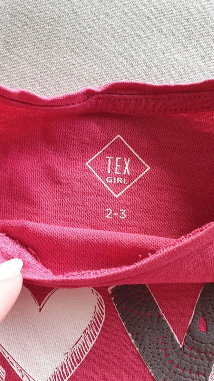 Tee-shirt rose TEX 2-3 ans - photo numéro 8