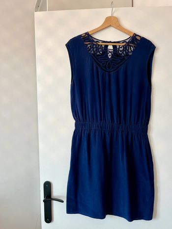 Robe bleue soie Ekyog 40
