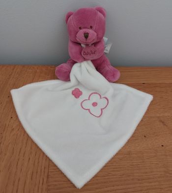 Doudou mouchoir Ours violet - Baby Nat
