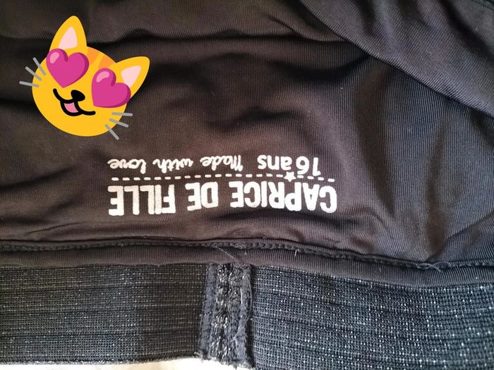 Jupe noir sequins caprice de fille 16 ans - photo numéro 2