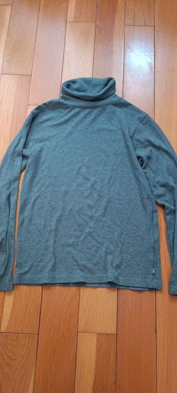 Pull col roulé gris Okaïdi 10 ans