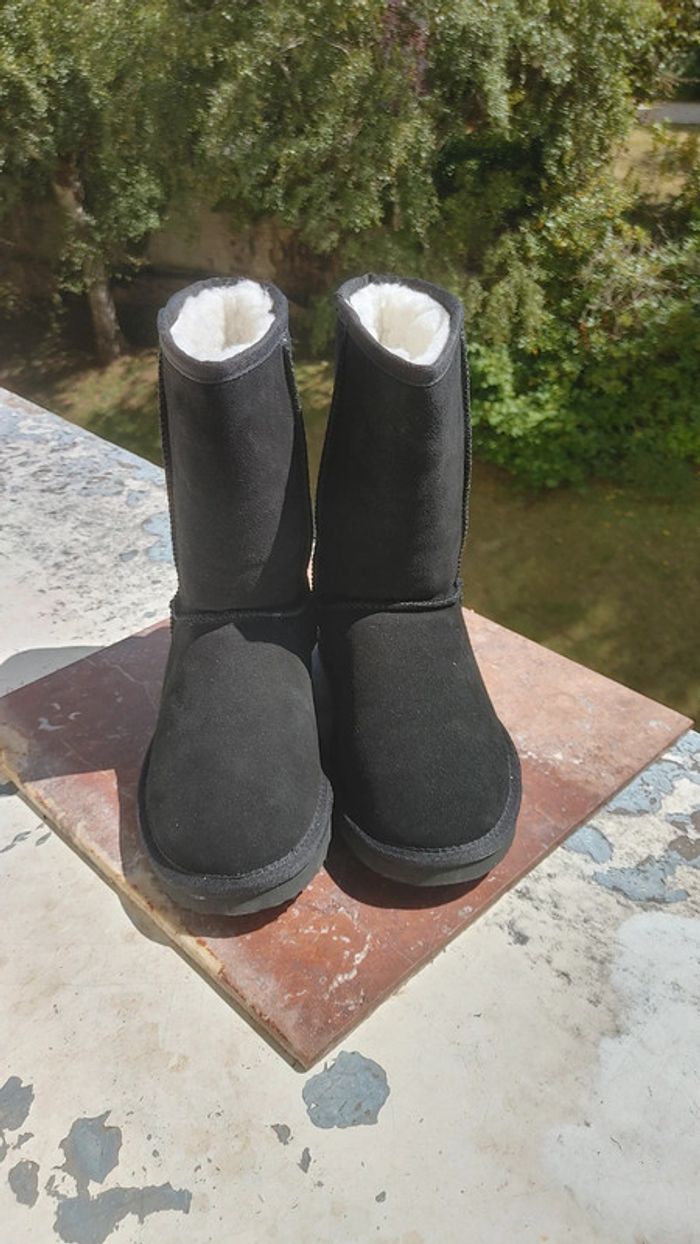 Botte hiver neige doublé en laine - photo numéro 4