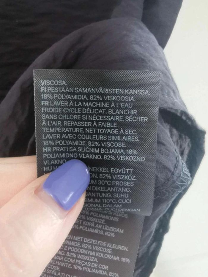 Chemisier noir sans manches neuf H&M T. S - photo numéro 6