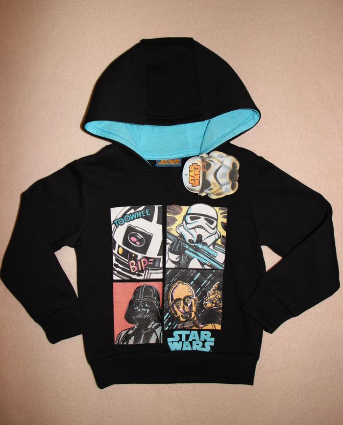 sweat à capuche garçon star wars disney