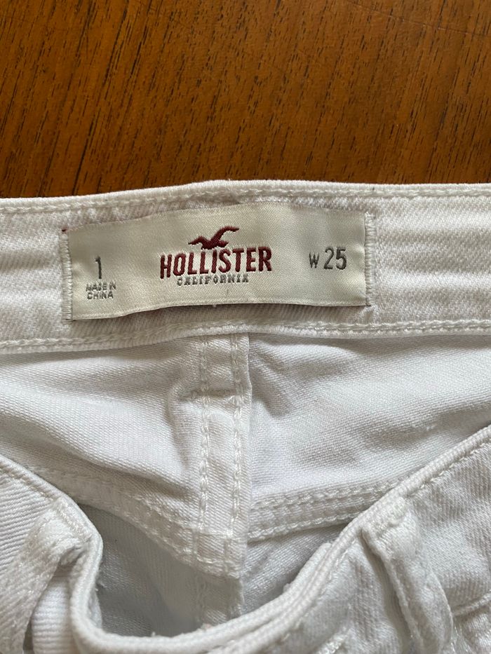 Pantacourt hollister blanc - photo numéro 2