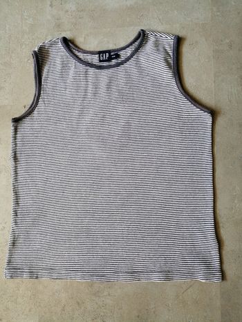 Débardeur rayé marine et blanc Taille M Gap