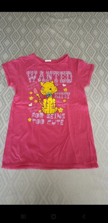 T-shirt long fille 4 ans